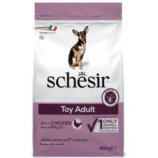 Schesir Dog Toy Adult Chicken КУРКА монопротеїновий сухий корм для собак міні порід 800 г (53822)